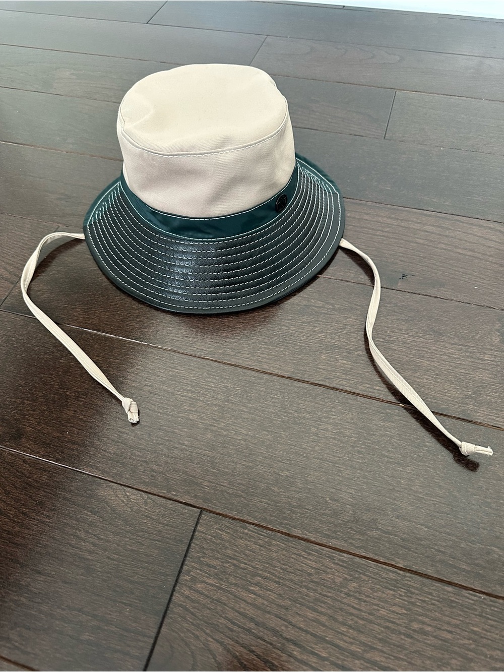 Maison Michel Angele Leather Colorblock Bucket Hat